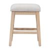 TXREM 4-piece Dining Bar Table Set with 3 Upholstered Stools, Multifunctional Dining Table with 3 Drawers (Natural Wood Wash)