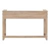 TXREM 4-piece Dining Bar Table Set with 3 Upholstered Stools, Multifunctional Dining Table with 3 Drawers (Natural Wood Wash)