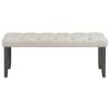 TREXM 6-Piece Farmhouse Dining Table Set 72" Wood Rectangular Table, 4 Upholstered Chairs with Bench (Gray)