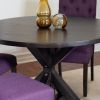 Nylander 5-piece Dining Set, Cross-Buck Dining Table with 4 Stylish Chairs